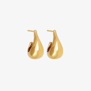 Alba Hoops Medium Gold Vermeil